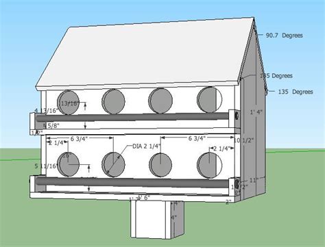 purple martin house hole size